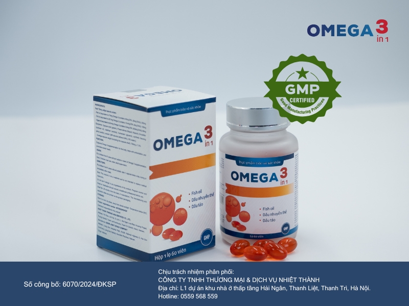 Thành phần của Omega 3in1 – Sức mạnh từ ba nguồn Omega-3 tinh khiết