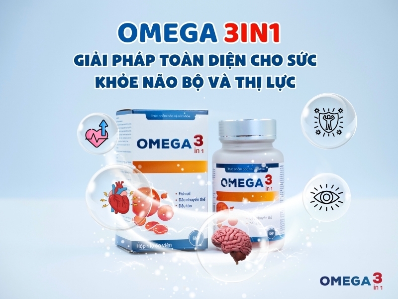 Omega 3in1 – Giải Pháp Toàn Diện Cho Sức Khỏe Não Bộ Và Thị Lực